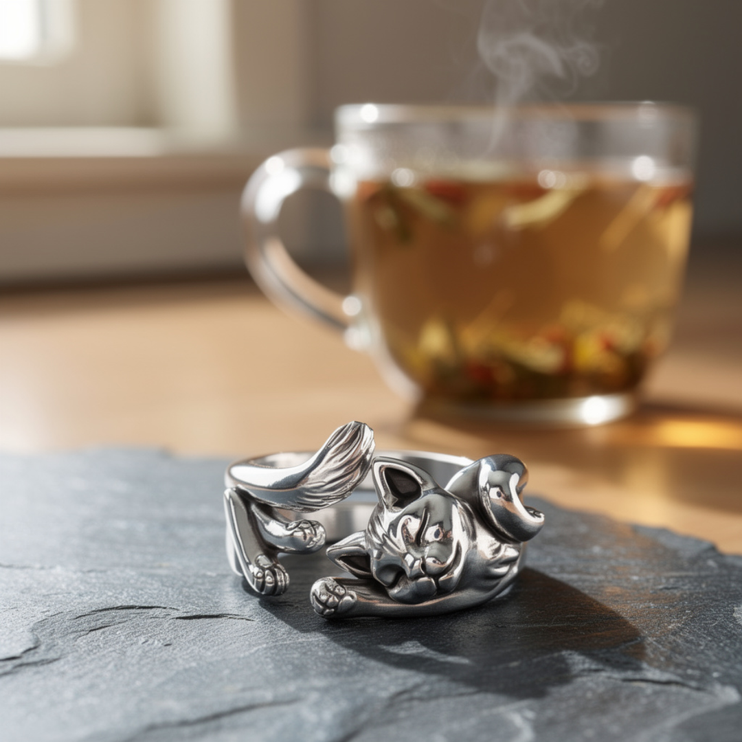 MÉLINA™ | Vintage Katės Žiedas