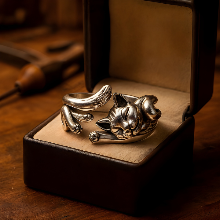 MÉLINA™ | Vintage Katės Žiedas