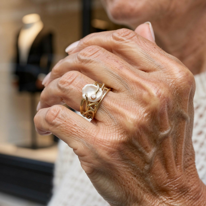 LÉA™ | Išskirtinis perlų žiedas