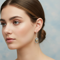 CLARA™ | Širdies auskarai