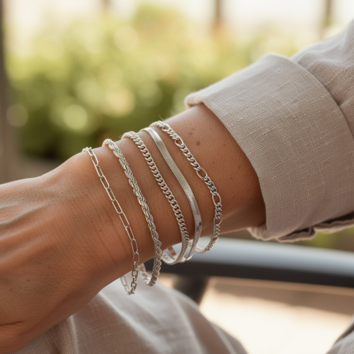 ELISE™ | Auksinis apyrankių rinkinys