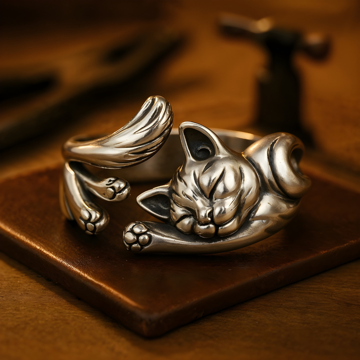 MÉLINA™ | Vintage Katės Žiedas