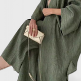 Kaspijos dviejų dalių atsipalaidavimo komplektas su ilgu kimono