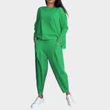 Klaudija™ - Marškinėlių ir Kelnaičių Rinkinys su Lengva Elegancija